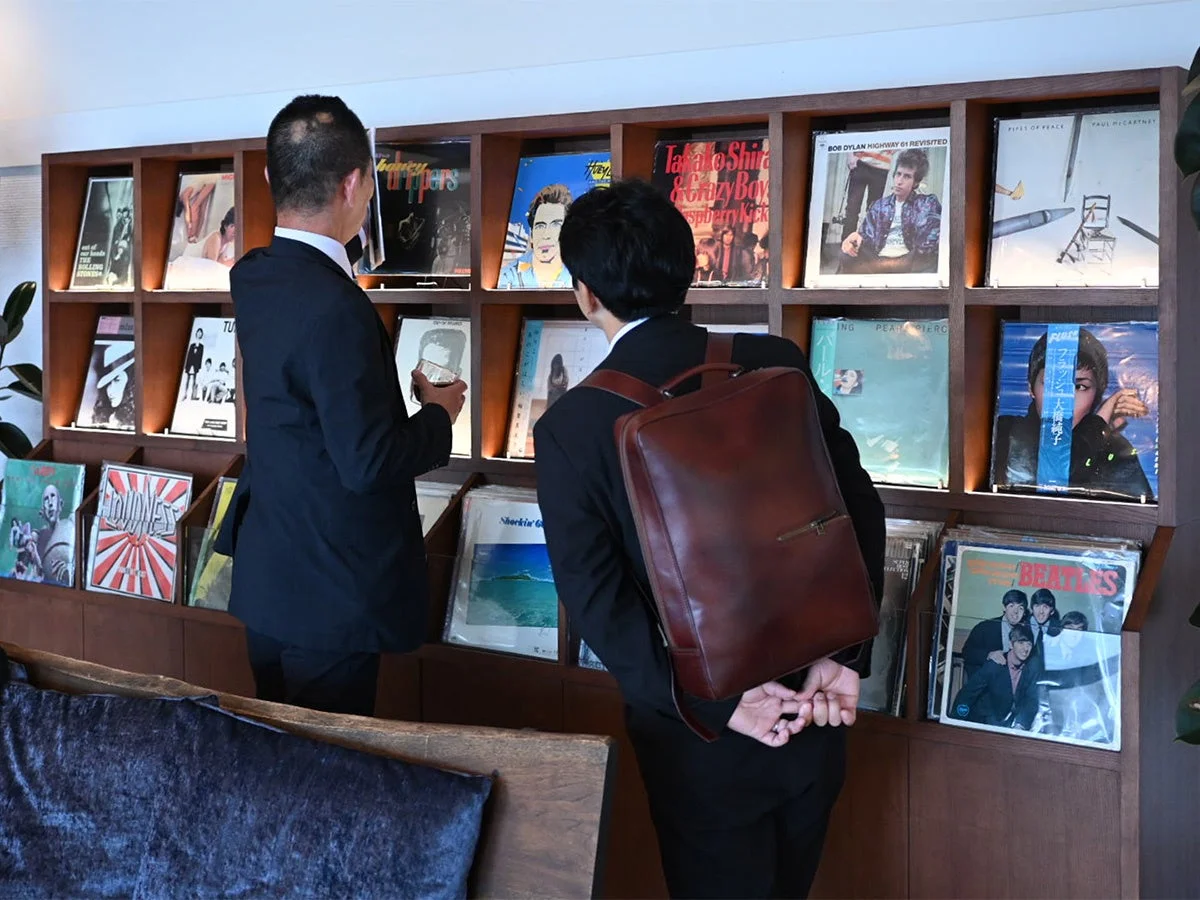 レコード鑑賞の様子