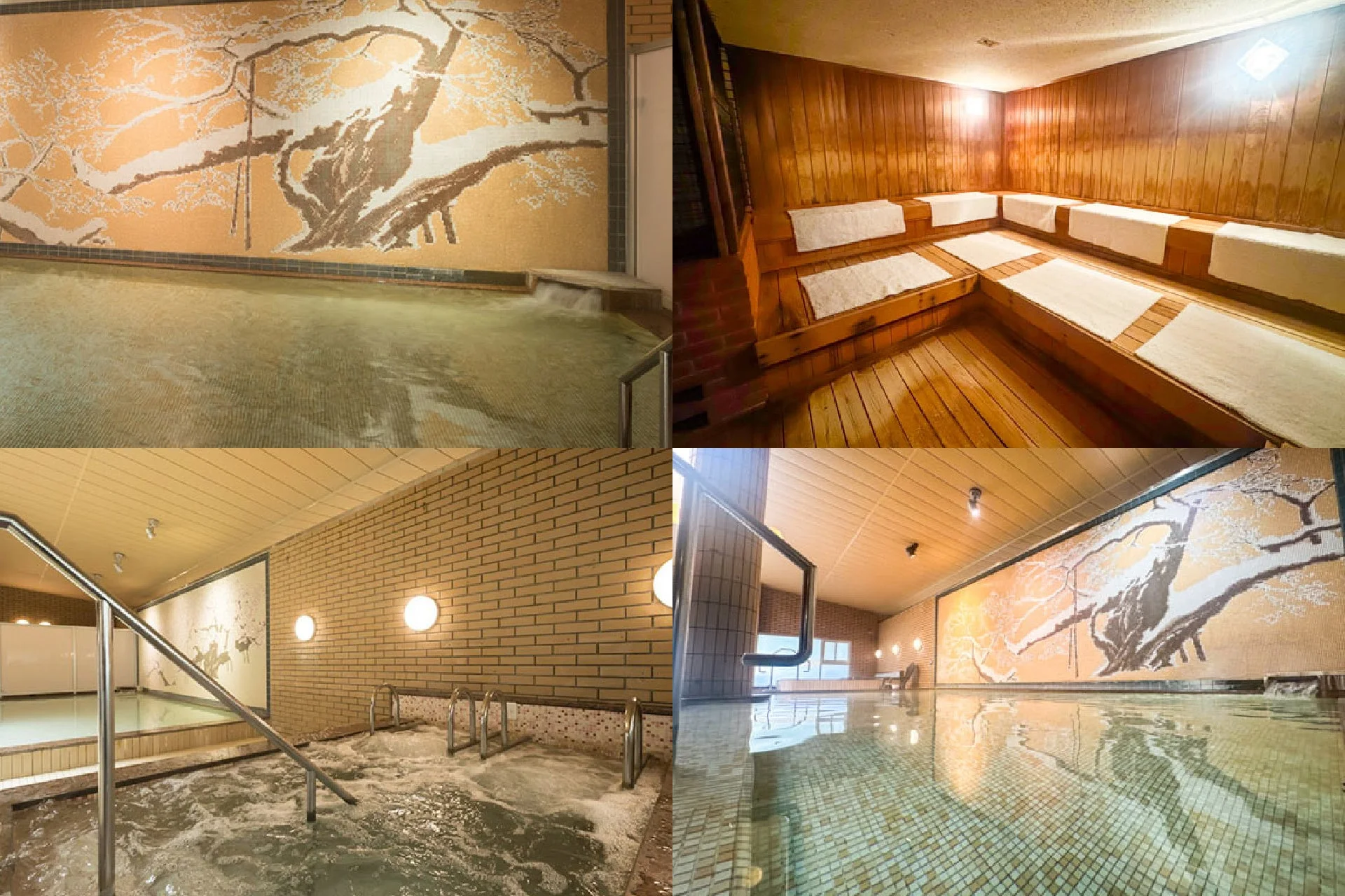 広々とした屋内浴場